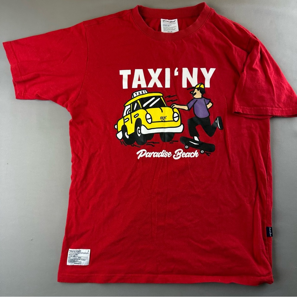 Taxi 'NY Red Graphic Tee - Short Sleeve Crew